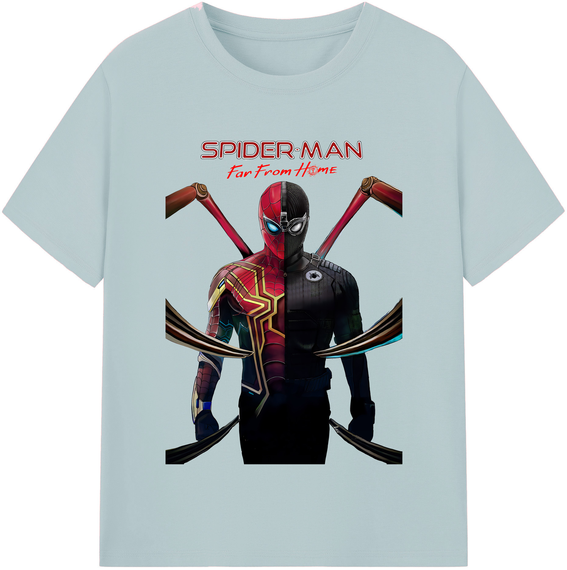 Spider Man スパイダーマン 綿100％半袖Tシャツ（フロントプリント）